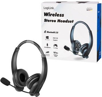 LogiLink Bluetooth stereo headset with microphone