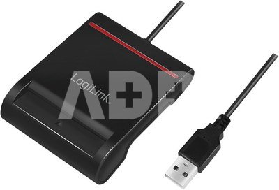 Logilink USB 2.0 card reader, for smart ID CR0047 Black