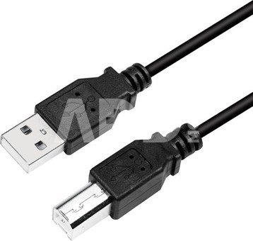 Logilink USB cable USB 2.0 A to B 2x male CU0009B 5 m, USB-A male, USB-B male