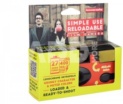 Lomography Simple Use Reloadable Film Camera 400/27 Metropolis