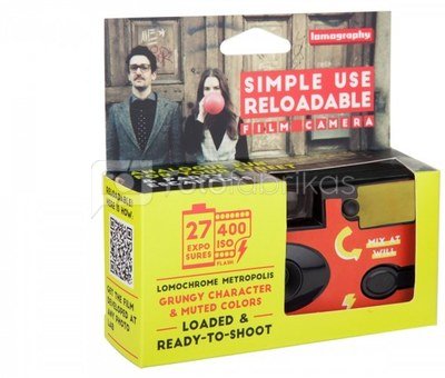 Lomography Simple Use Reloadable Film Camera 400/27 Metropolis