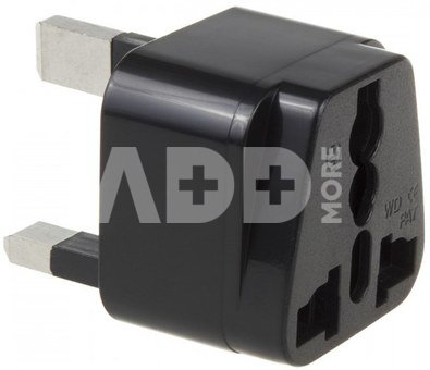 Maclean Adapter EU socket for UK MCE154 plug black