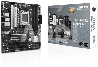 Mainboard|ASUS|AMD B650|SAM5|Micro-ATX|Memory DDR5|Memory slots 4|2xPCI-Express 4.0 16x|2xM.2|1xVGA|1xHDMI|1xDisplayPort|4xUSB 2.0|4xUSB 3.2|1xPS/2|1xRJ45|3xAudio port|PRIMEB650M-AII-CSM