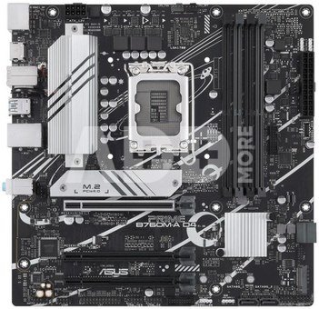 Mainboard|ASUS|Intel B760 Express|LGA1700|Micro-ATX|Memory DDR4|Memory slots 4|1xPCI-Express 4.0 16x|2xM.2|1xHDMI|1xDisplayPort|4xUSB 2.0|2xUSB 3.2|1xPS/2|1xRJ45|3xAudio port|PRIMEB760M-AD4-CSM