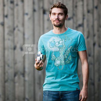 Marškinėliai COSMOGRAPHER - Turquoise L