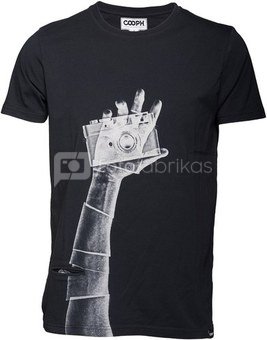 Marškinėliai su kišenėle Cooph Snapographer XL (juoda)