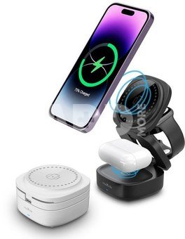 Maxlife wireless charger MXWC-06 15W 3in1, white