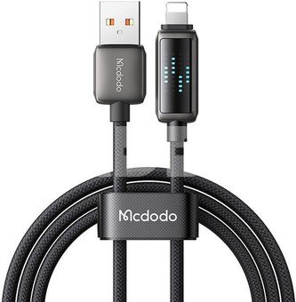 Mcdodo CA-5250 USB-A to Lightning cable, LED display, 1.2m