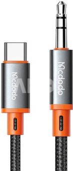 Mcdodo CA-900 USB-C to 3.5mm AUX mini jack cable, 1.8m (black)