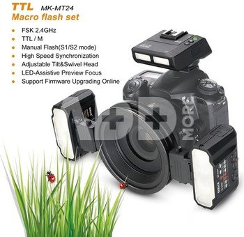 Meike Macro Twin Flash Kit MK-MT24 Nikon