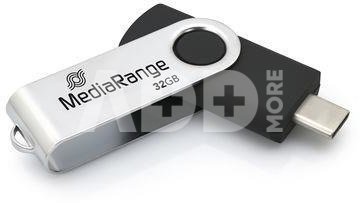 MEMORY DRIVE FLASH USB-C 32GB/MR1952 MEDIARANGE