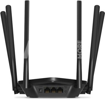 Mercusys Dual-Band Router MR50G 802.11ac, 600+1300 Mbit/s, 10/100/1000 Mbit/s, Ethernet LAN (RJ-45) ports 2, MU-MiMO Yes, Antenna type 6xFixed, Black