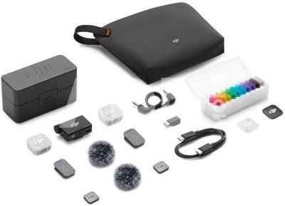 DJI Mic Mini 2 (2 TX + 1 RX + Charging Case) - Mikrofonai