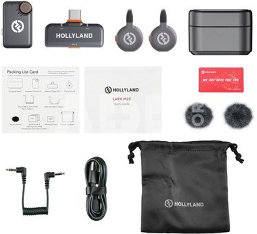 Hollyland LARK M2S Wireless Lavalier Microphone Mini Combo (Space