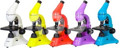 Mикроскоп Levenhuk Rainbow 50L PLUS Lime 64x-1280x с экспериментальным комплектом К50