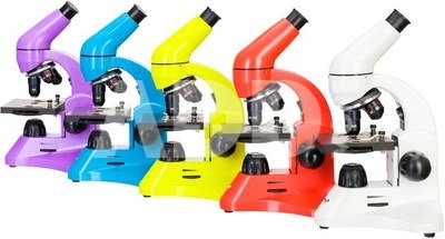 Mикроскоп Levenhuk Rainbow 50L PLUS Lime 64x-1280x с экспериментальным комплектом К50