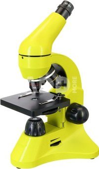 Mикроскоп Levenhuk Rainbow 50L PLUS Lime 64x-1280x с экспериментальным комплектом К50