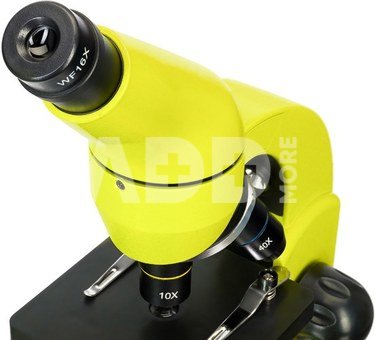 Mикроскоп Levenhuk Rainbow 50L PLUS Lime 64x-1280x с экспериментальным комплектом К50