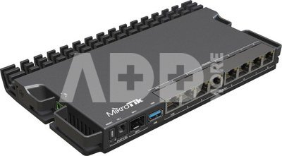 MikroTik RouterBOARD RB5009UPr+S+IN No Wi-Fi, Router Switch, Rack Mountable, 10/100/1000 Mbit/s, Ethernet LAN (RJ-45) ports 7, Mesh Support No, MU-MiMO No, No mobile broadband, SFP+ ports quantity 1