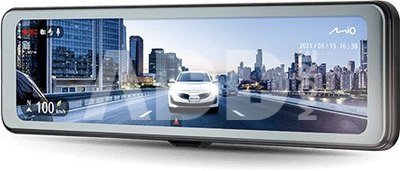 Mio MiVue R860WD, Dash Cam | GPS | Wi-Fi | Front and rear cams synchronized for recording with an unobstructed view; 11.26" IPS anti-glare touchscreen; Upgrade to the STARVIS 2 technology for clear details; Integrated high speed Wi-Fi - Quick pairing using QR code | Audio recorder