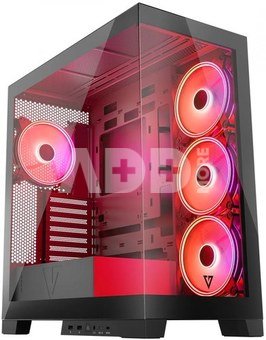 MODECOM Black COMPUTER CASE SPACE ARGB