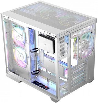MODECOM Computer case Volcano Panorama APEX ARGB 5F MIDI white