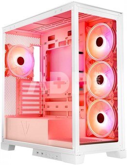 MODECOM WHITE COMPUTER CASE SPACE ARGB