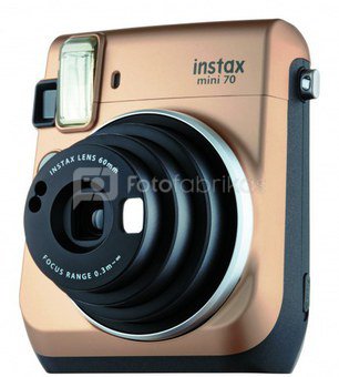 Fujifilm Instax Mini 70 (Auksinis) + 10 Fotoplokštelių