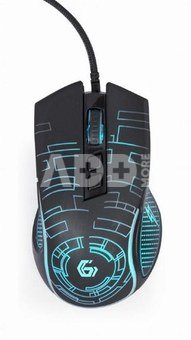 MOUSE USB OPTICAL GAMING/BLACK MUSG-RGB-01 GEMBIRD