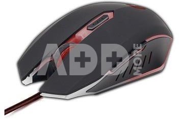 Gembird Gaming mouse, Black/red, MUSG-001-G, USB