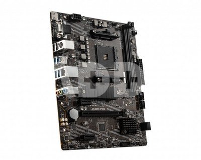 MSI A520M PRO Processor family AMD, Processor socket AM4, DDR4, Memory slots 2, Chipset AMD A, Micro ATX