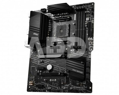MSI B550-A PRO Processor family AMD, Processor socket AM4, DDR4 DIMM, Memory slots 4, Supported hard disk drive interfaces  SATA, M.2, Number of SATA connectors 6, Chipset AMD B550, ATX