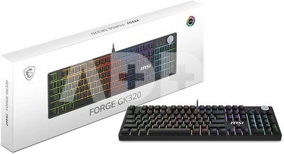 MSI FORGE GK320 RED US | Gaming keyboard | Wired | US | Mechanical RED Switches