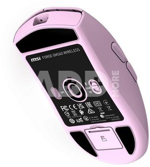 MSI Gaming Mouse | FORGE GM340 WIRELESS | Wireless | 2.4 GHz, Bluetooth , USB | Violet