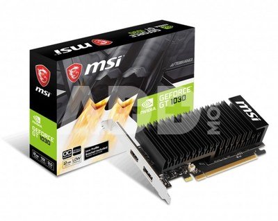MSI  GeForce GT 1030 2GHD4 LP OC NVIDIA, 2 GB, GeForce GT 1030, DDR4, PCI Express 3.0 x16 (uses x4), HDMI ports quantity 1, Memory clock speed 2100 MHz