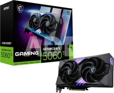 MSI GeForce RTX 5060 Ti 16G GAMING OC | NVIDIA | 16 GB | GeForce RTX 5060 Ti | GDDR7 | HDMI ports quantity 1 | PCI Express Gen 5 x16 (uses x8)