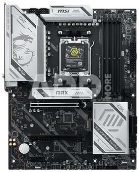 MSI MAG X870E GAMING MAX WIFI | Processor family AMD | Processor socket AM5 | DDR5 | Supported hard disk drive interfaces SATA, M.2 | Number of SATA connectors 4