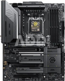 MSI MAG X870E TOMAHAWK MAX WIFI | Processor family AMD | Processor socket AM5 | DDR5 | Supported hard disk drive interfaces SATA, M.2 | Number of SATA connectors 4