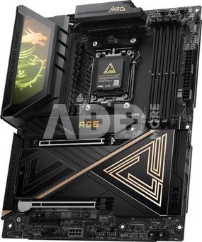 MSI MEG X870E ACE MAX | Processor family AMD | Processor socket AM5 | DDR5 | Supported hard disk drive interfaces SATA, M.2 | Number of SATA connectors 4
