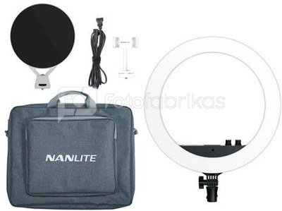 NANLITE Halo 14 Bi-Colour LED Ring Light with carrying bag