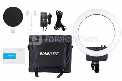 NANLITE Halo 16 Bi-Colour LED Ring Light with carrying bag