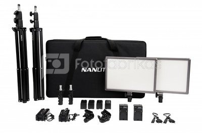 NANLITE LumiPad 25 2kit with Power Adapter & Battery