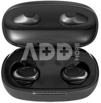 Natec Earphones, Soho, TWS, Wireless, Microphone, Black