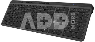 Natec Keyboard, Medusa, US Layout, X- Scissors Slim, Wireless, Black | Natec