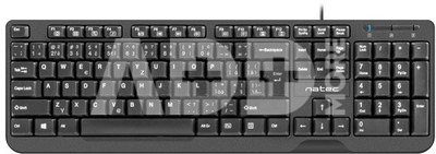 Natec Keyboard Trout Slim black USB CZ/SK