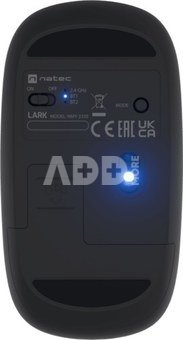 Natec Mouse | Lark | Wireless | 2.4 GHz, Bluetooth | Anthracite