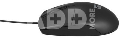 Natec Mouse, Ruff 2, Wired, 1000 DPI, Optical, Black