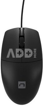 Natec Mouse, Ruff Plus, Wired, 1200 DPI, Optical, Black
