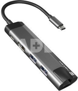 Natec Multi-Port Adapter Fowler Go USB Type-C