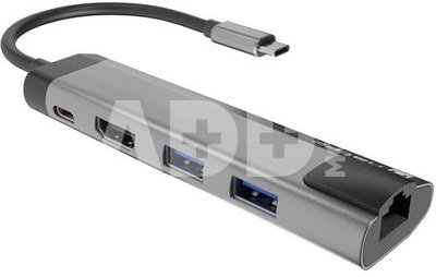 Natec Multi-Port Adapter Fowler Go USB Type-C
